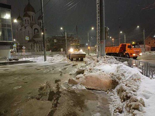 За ночь с улиц Иванова вывезли более 2 тысяч кубов снега
